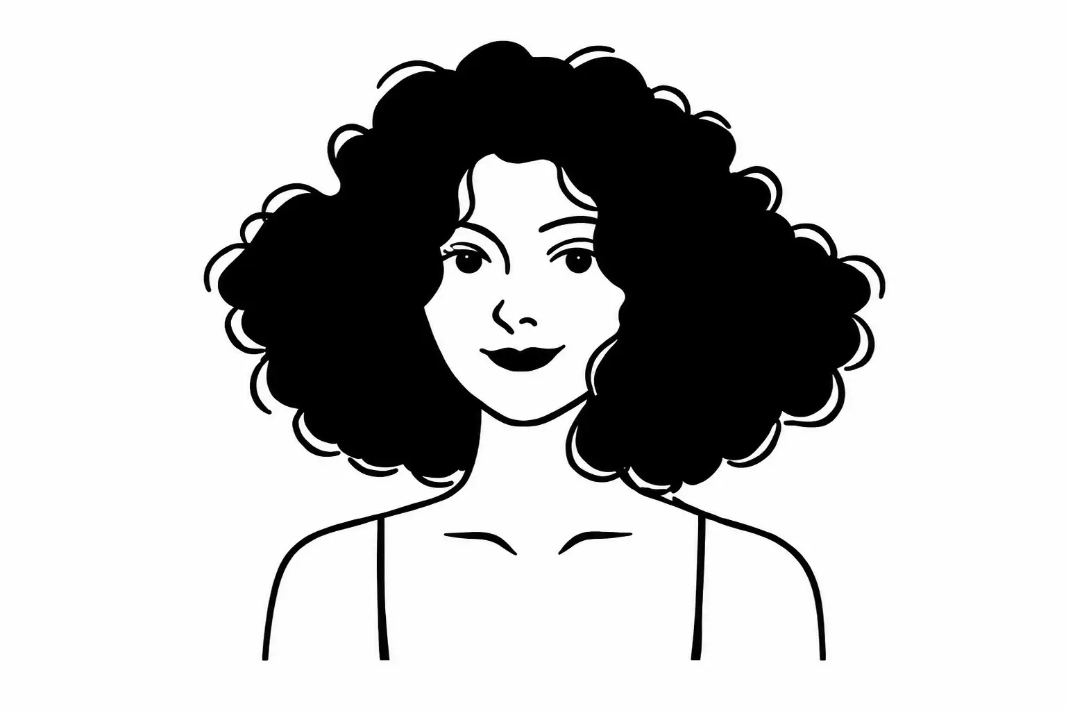 Illustrated portrait of graphic and marketing designer Hannah Gor